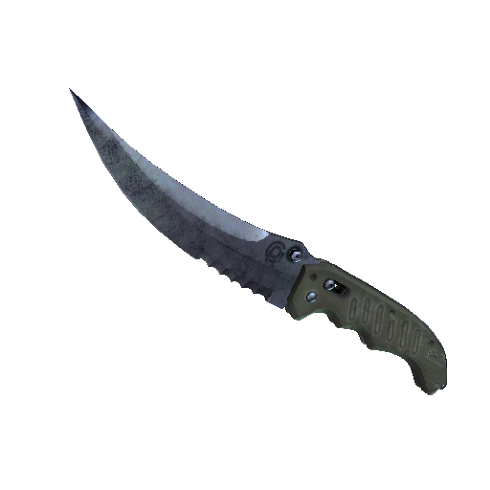 StatTrak™ Flip Knife | Blue Steel  (Minimal Wear)