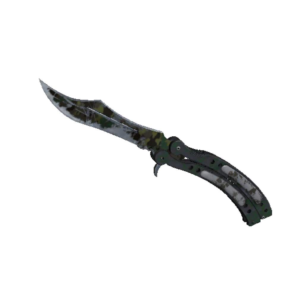 StatTrak™ Butterfly Knife | Boreal Forest  (Battle-Scarred)