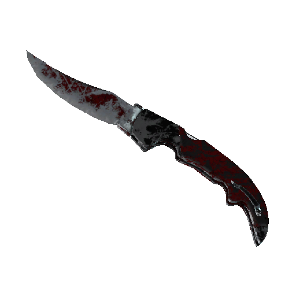 Falchion Knife | Crimson Web  (Battle-Scarred)