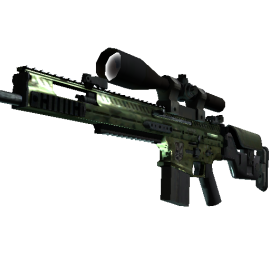 SCAR-20 | Green Marine  (Well-Worn)