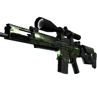 SCAR-20 | Green Marine  (Well-Worn)