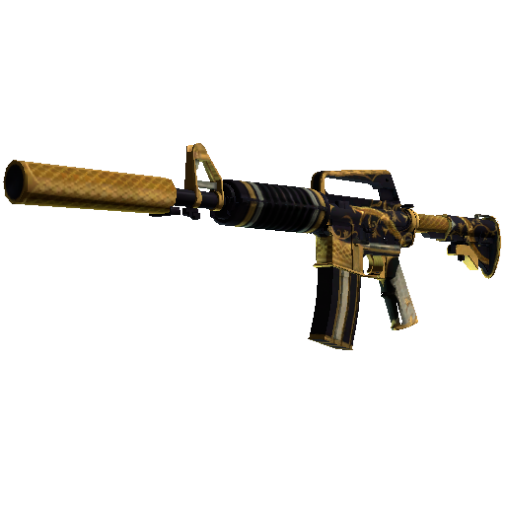 M4A1-S | Golden Coil  (Well-Worn)