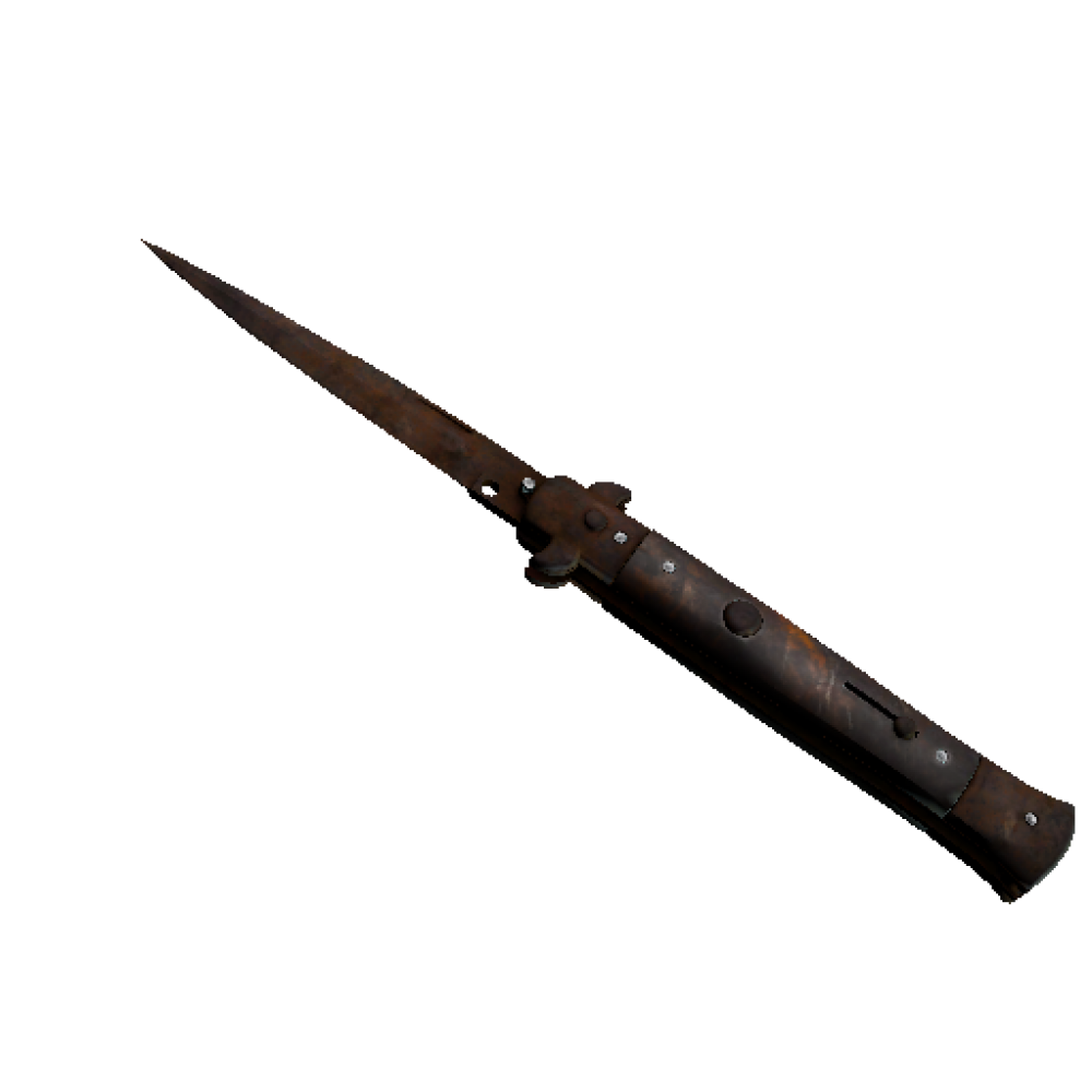 Stiletto Knife | Rust Coat  (Battle-Scarred)