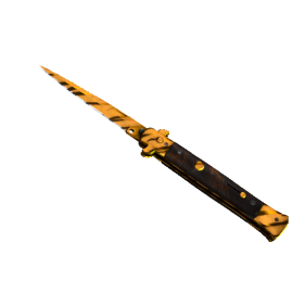 StatTrak™ Stiletto Knife | Tiger Tooth  (Factory New)