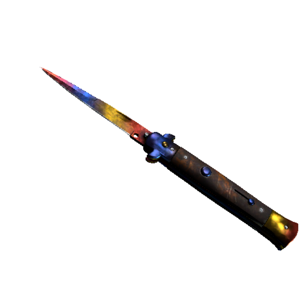 StatTrak™ Stiletto Knife | Marble Fade  (Factory New)