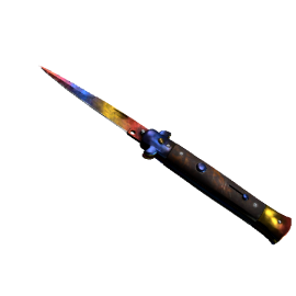 StatTrak™ Stiletto Knife | Marble Fade  (Factory New)