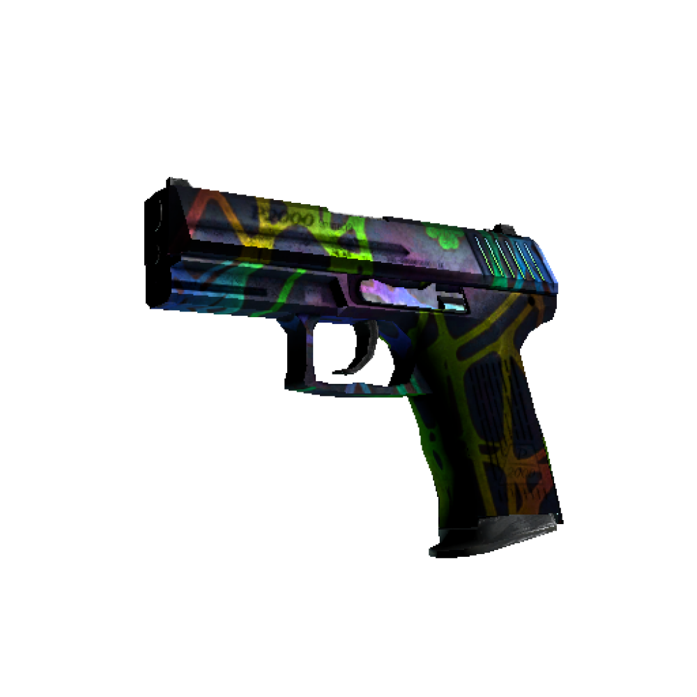 StatTrak™ P2000 | Acid Etched  (Battle-Scarred)