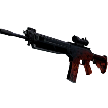 StatTrak™ SG 553 | Darkwing  (Battle-Scarred)