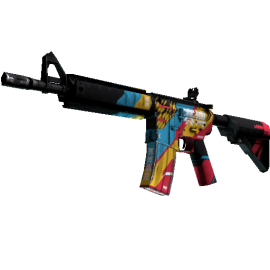 M4A4 | Cyber Security  (Well-Worn)