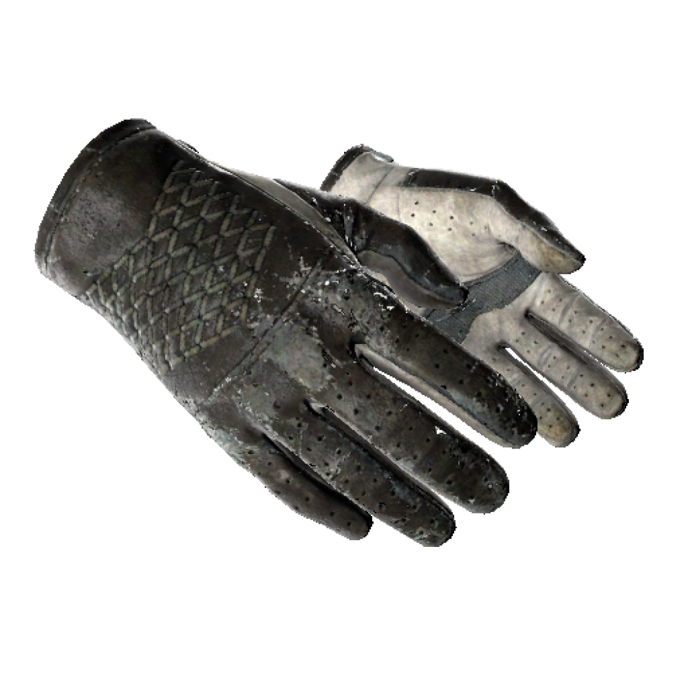 Driver Gloves | Black Tie  (Battle-Scarred)