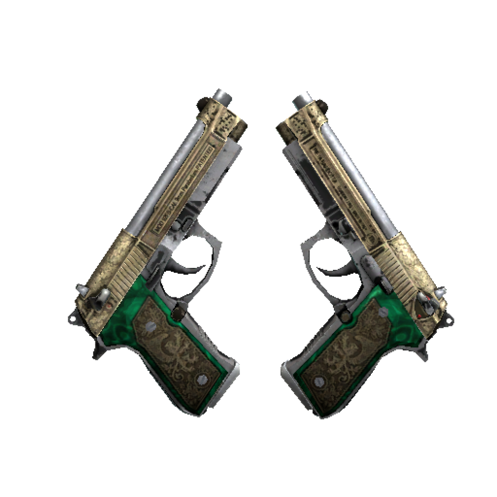 StatTrak™ Dual Berettas | Royal Consorts  (Battle-Scarred)