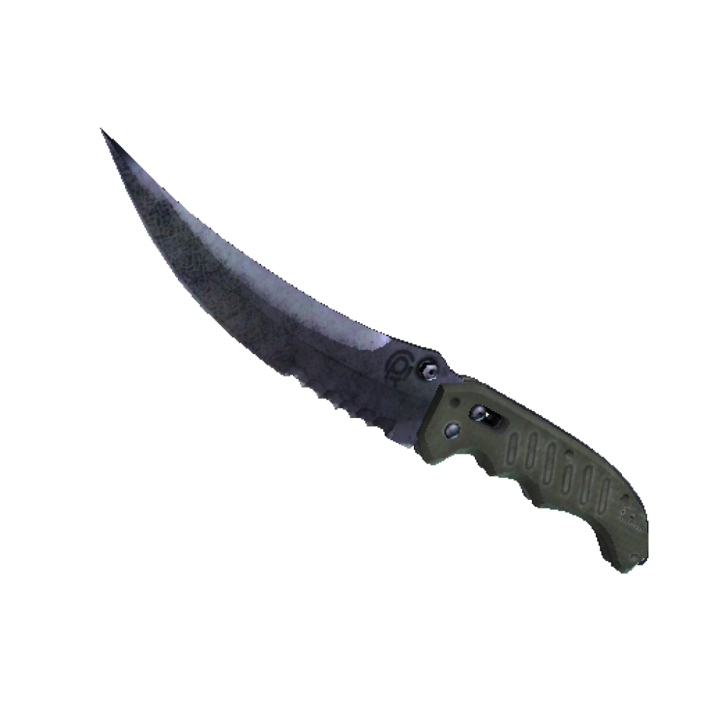 Flip Knife | Blue Steel  (Well-Worn)